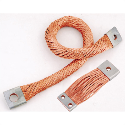 Wat is de huidige draagkracht van een flexibele connector met koperen gevlochten draad?